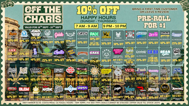 Off The Charts - Costa Mesa ⚠️✨WARNING: CONTAINS DEALS✨⚠️