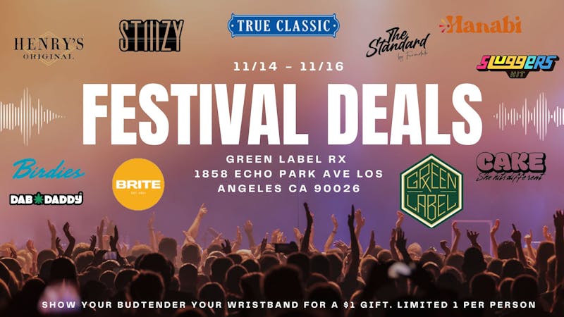 Green Label Rx Echo Park Festival Deals