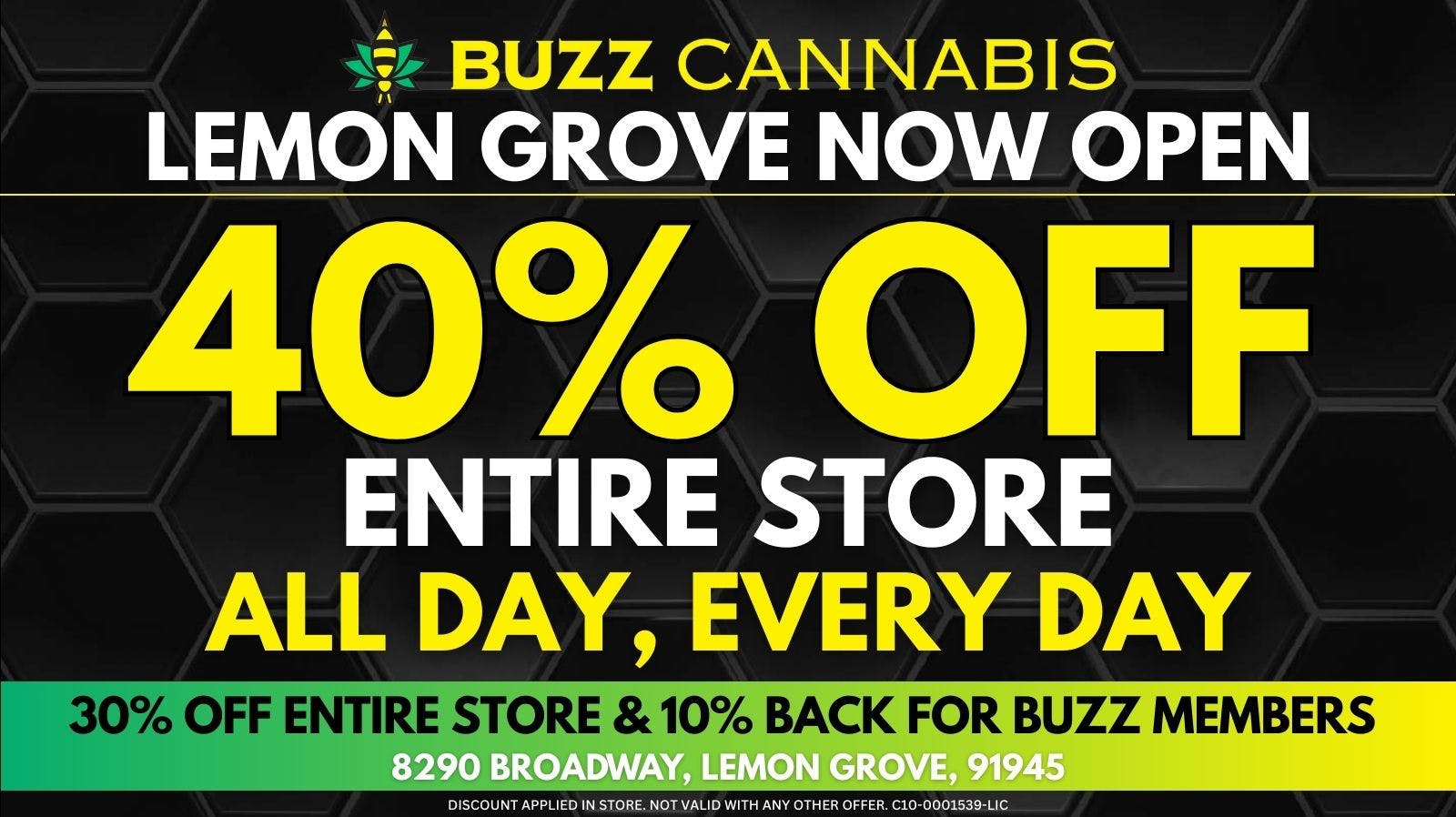 Buzz - Lemon Grove BUZZ Lemon Grove Now Open