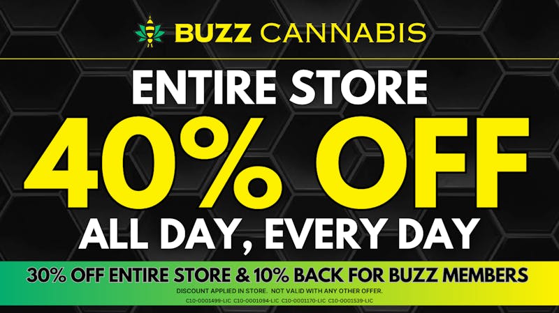 Buzz - La Mesa BUZZ Cannabis 40% OFF