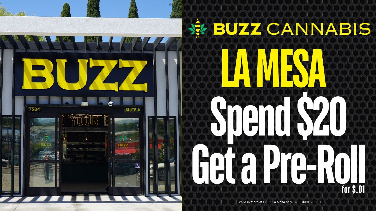 Buzz - La Mesa BUZZ La Mesa Pre-Roll Special