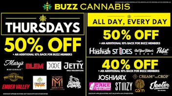Buzz Cannabis - National City Thursday Deals at BUZZ