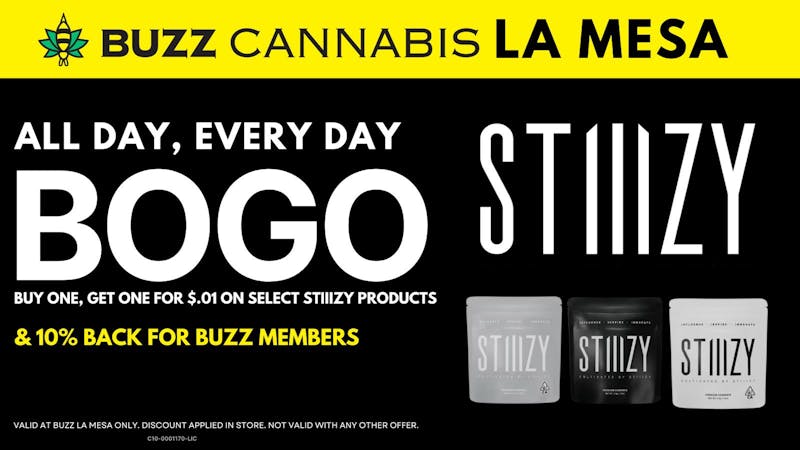Buzz - La Mesa BOGO STIIIZY FLOWER - BUZZ LA MESA