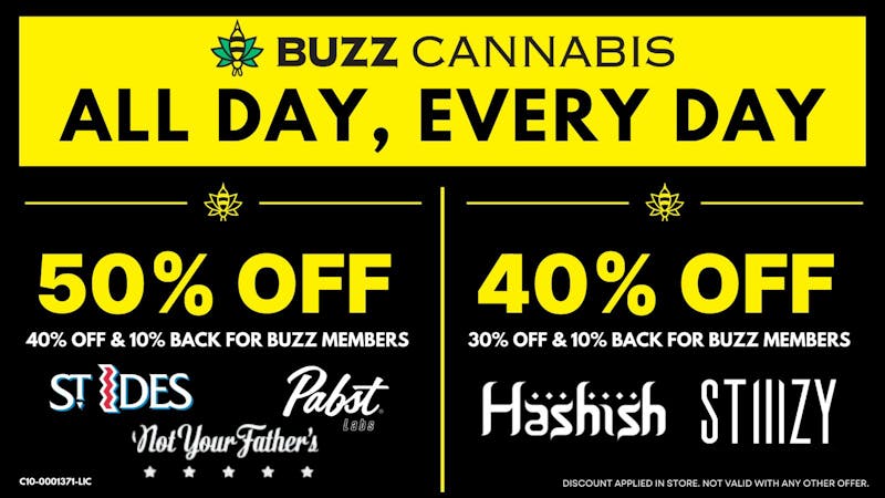Buzz Cannabis - Wildomar 40% OFF Deals at BUZZ Wildomar
