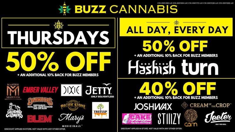 Buzz - Mission Valley Thursday Deals at BUZZ