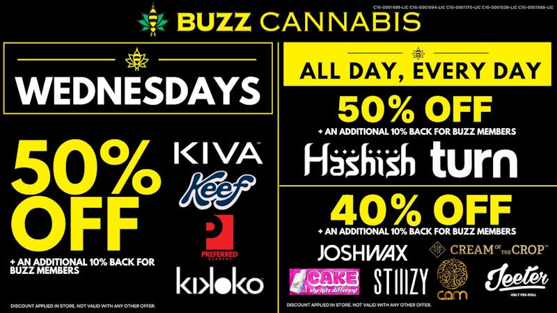 Buzz - Mission Valley Wednesday Deals at BUZZ