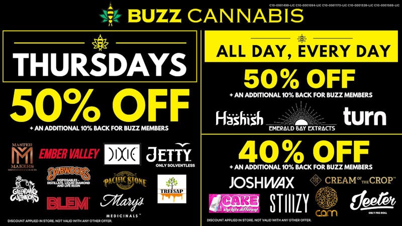 Buzz Cannabis - National City BUZZ National City Thursday Deals