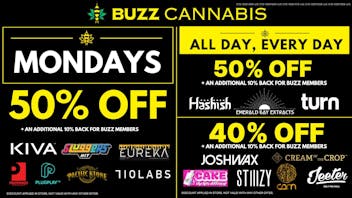 Buzz Cannabis - National City BUZZ National City Monday Deals