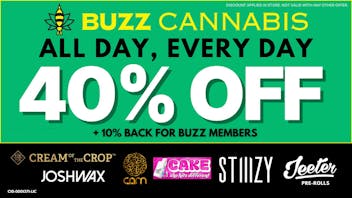 Buzz Cannabis - Wildomar 40% OFF Deals at BUZZ Wildomar