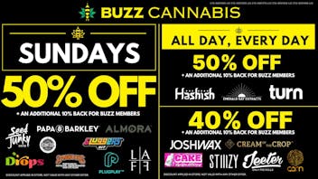 Buzz Cannabis - National City BUZZ National City Sunday Deals