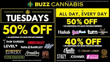 Buzz - Mission Valley Tuesday Deals at BUZZ