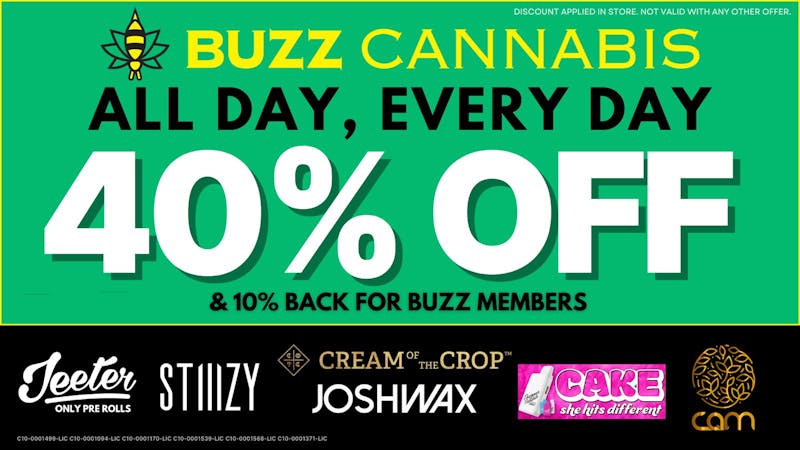 Buzz - Mission Valley BUZZ 40% OFF Deals