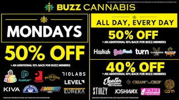 Buzz - Sorrento Valley Monday Deals at BUZZ