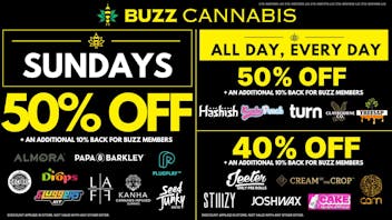 Buzz Cannabis - National City Sunday Deals at BUZZ