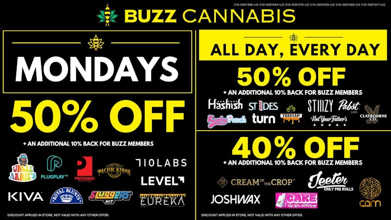 Buzz - La Mesa Monday Deals at BUZZ