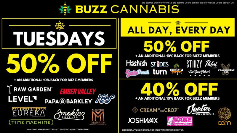 Buzz - La Mesa Tuesday Deals at BUZZ