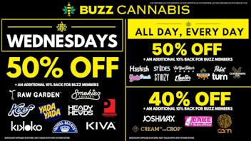 Buzz Cannabis - National City Wednesday Deals at BUZZ