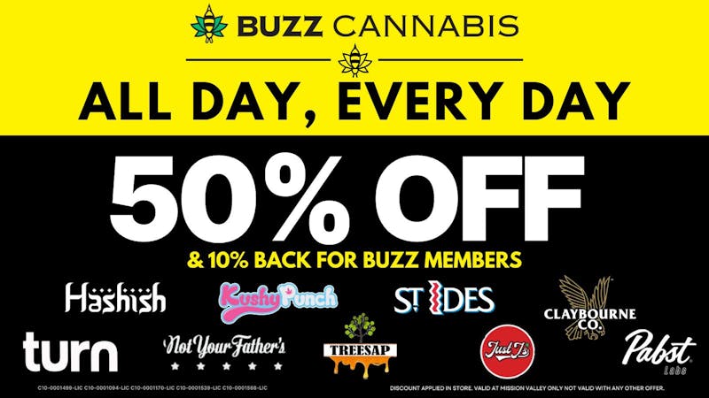 Buzz - Mission Valley 50% OFF Deals at BUZZ Mission Valley