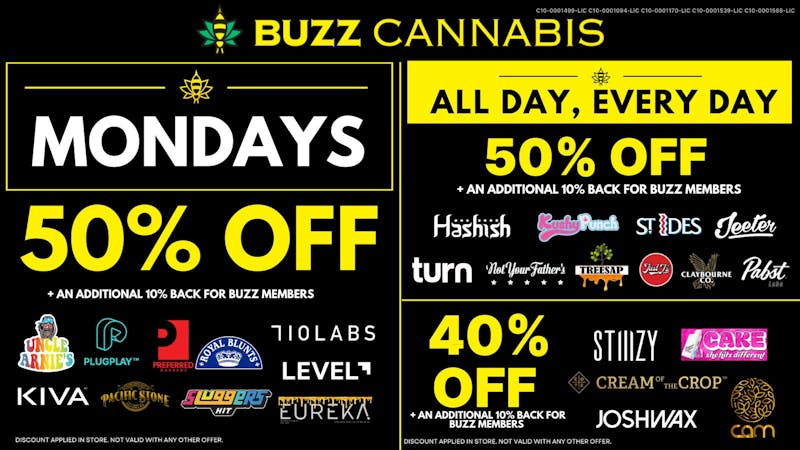 Buzz - Mission Valley Monday Deals at BUZZ Mission Valley