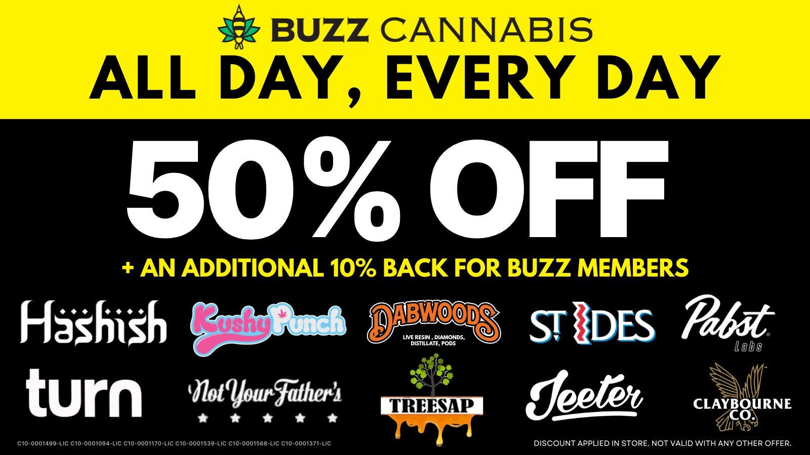 Buzz Cannabis - Wildomar 50% OFF Deals at BUZZ
