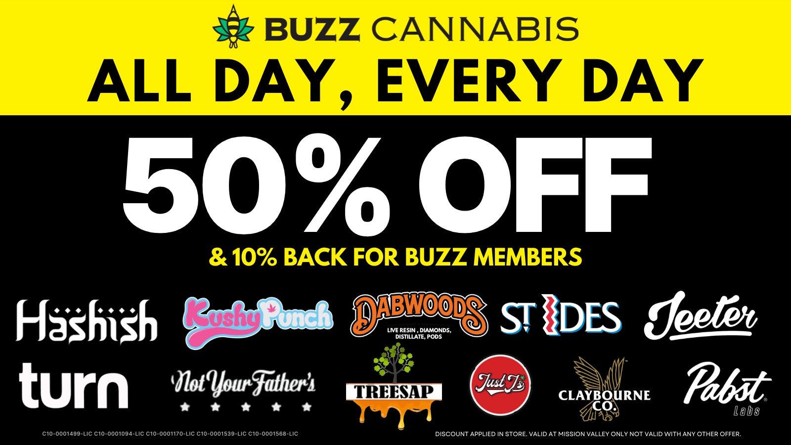 Buzz - Mission Valley 50% OFF Deals at BUZZ Mission Valley
