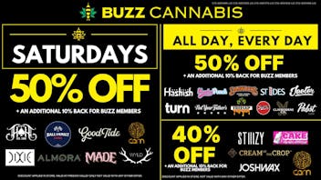 Buzz - Mission Valley Saturday Deals at BUZZ Mission Valley