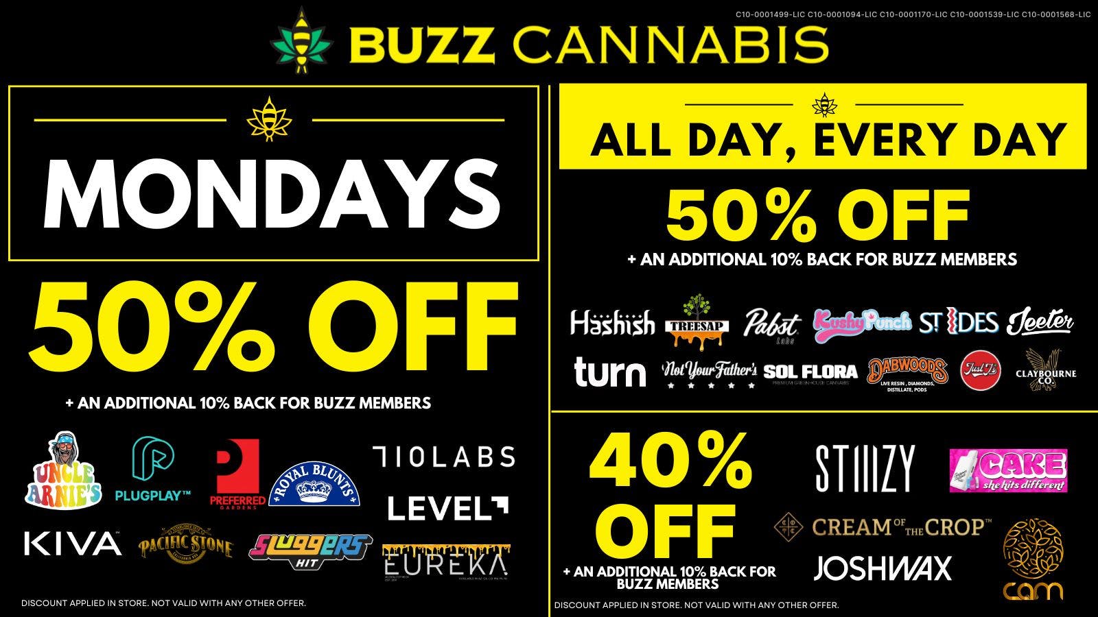 Buzz - Mission Valley Monday Deals at BUZZ Mission Valley