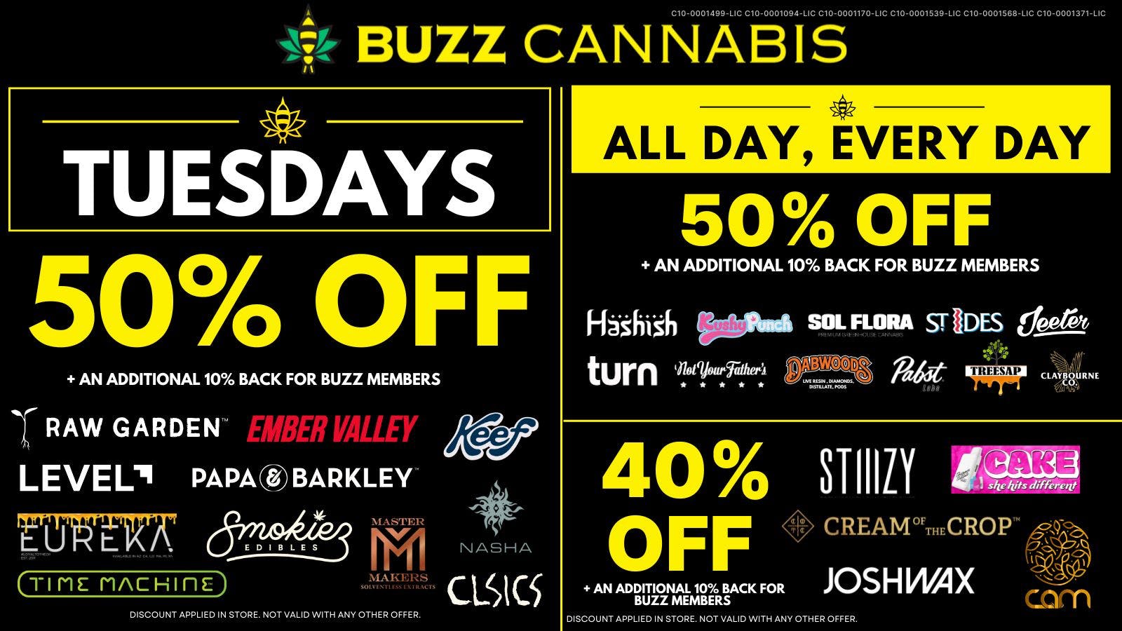 Buzz Cannabis - National City Tuesday Deals at BUZZ