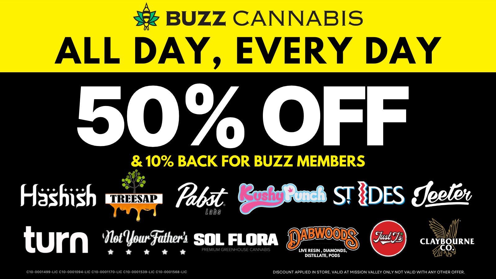Buzz - Mission Valley 50% OFF Deals at BUZZ Mission Valley