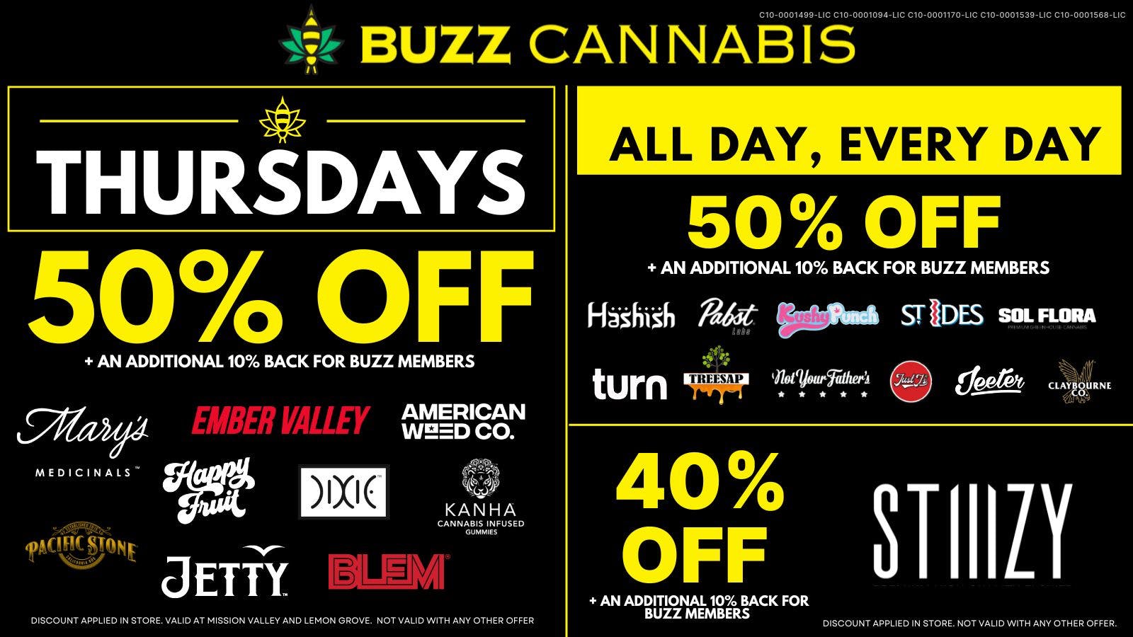 Buzz - Lemon Grove Thursday Deals BUZZ