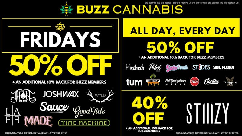 Buzz - Mission Valley Friday Deals at BUZZ