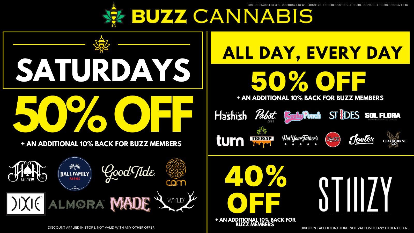 Buzz - La Mesa Saturday Deals at BUZZ
