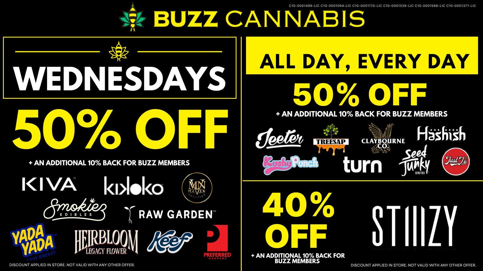 Buzz Cannabis - Wildomar Wednesday Deals at BUZZ