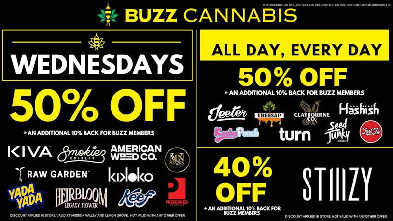 Buzz - Mission Valley BUZZ Wednesday Deals