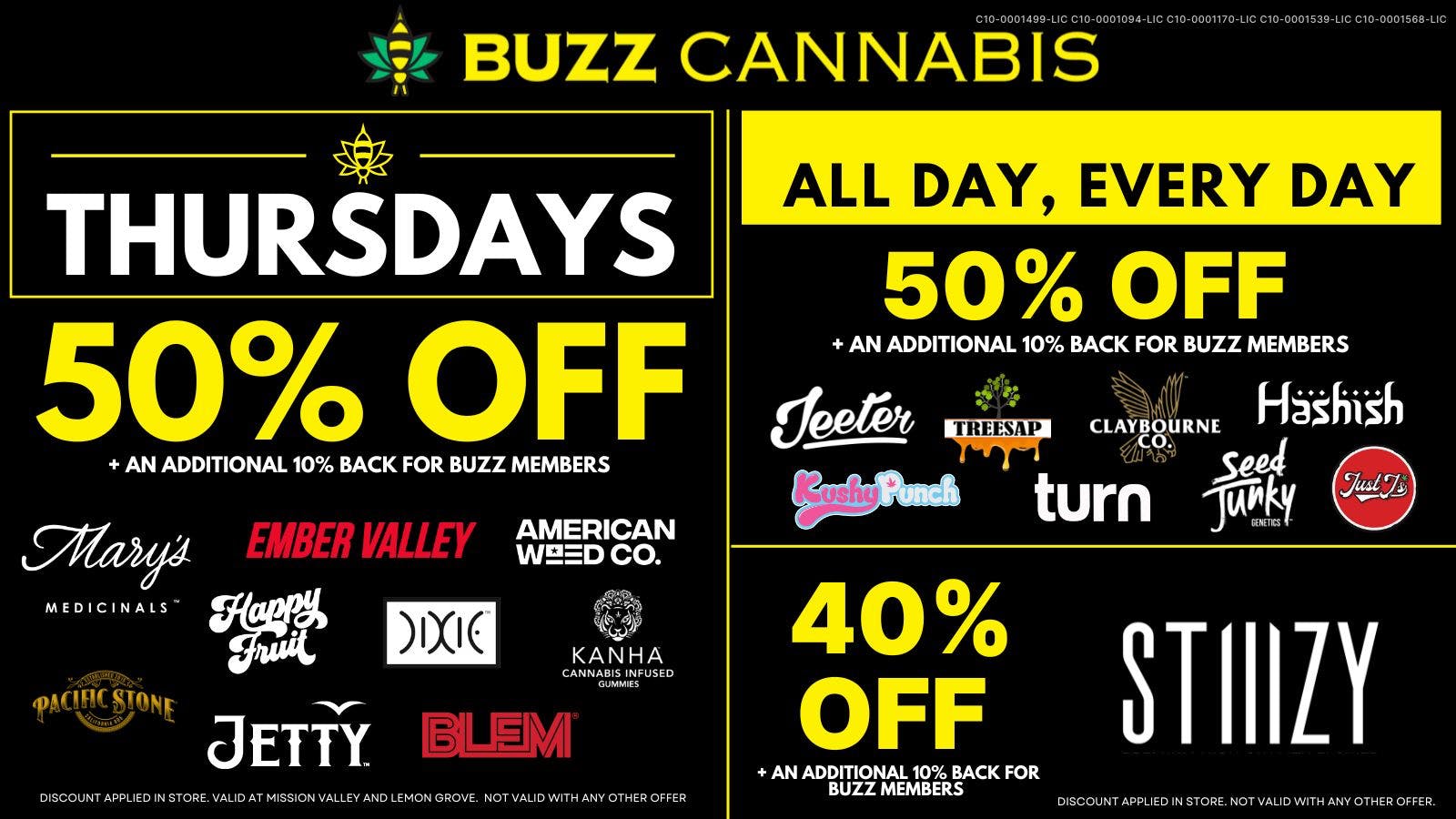 Buzz - Lemon Grove Thursday Deals at BUZZ Lemon Grove