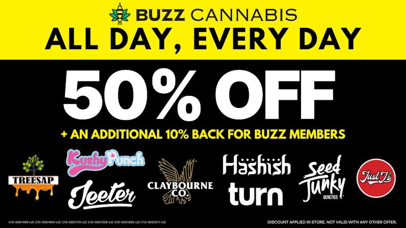 Buzz Cannabis - Wildomar 50% OFF Deals at BUZZ