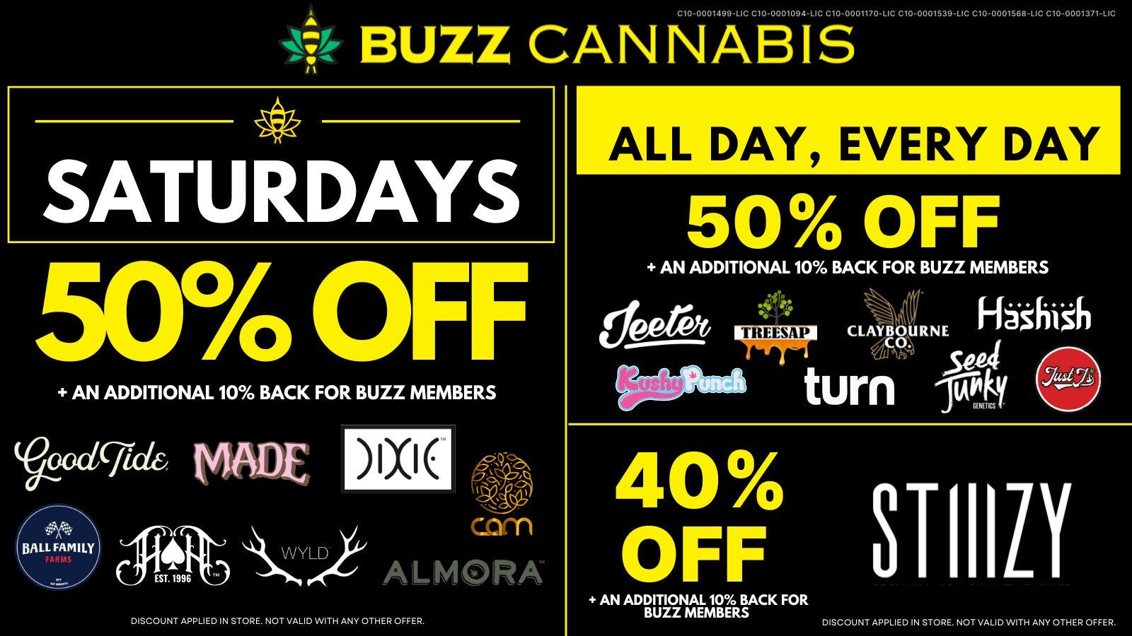 Buzz - La Mesa Saturday Deals at BUZZ