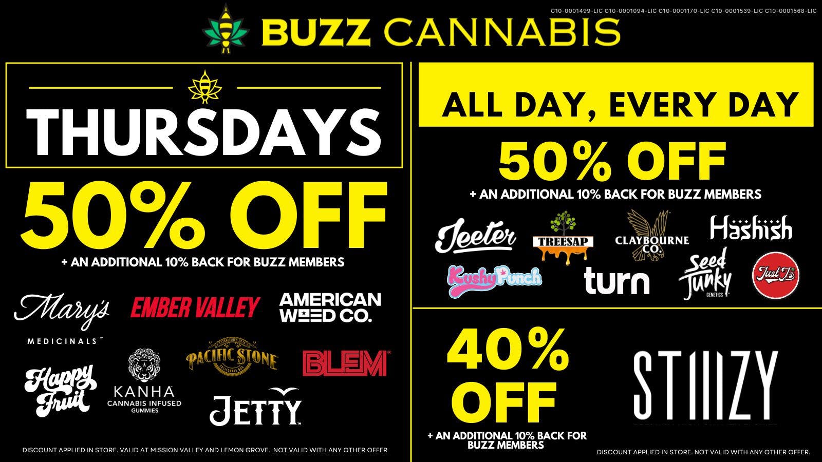 Buzz - Lemon Grove Thursday Deals at BUZZ Lemon Grove