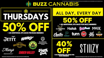 Buzz Cannabis- La Mesa Thursday Deals at BUZZ