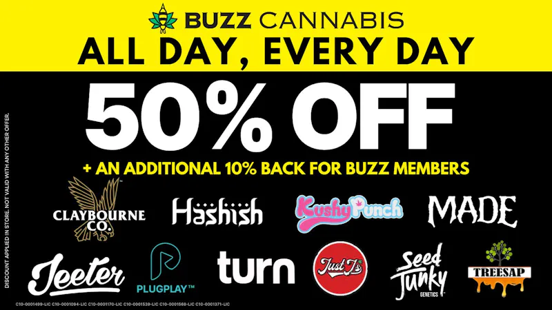 Buzz Cannabis- La Mesa 50% OFF Deals at BUZZ