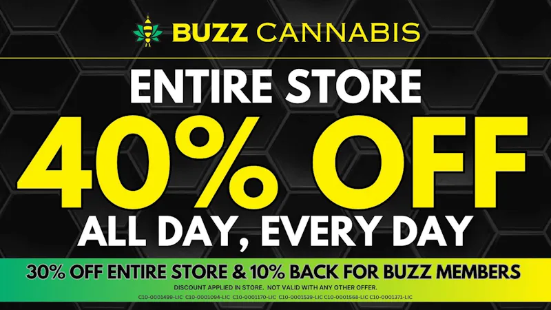 Buzz Cannabis- La Mesa BUZZ Cannabis 40% OFF