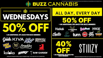 Buzz Cannabis- La Mesa Wednesday Deals at BUZZ