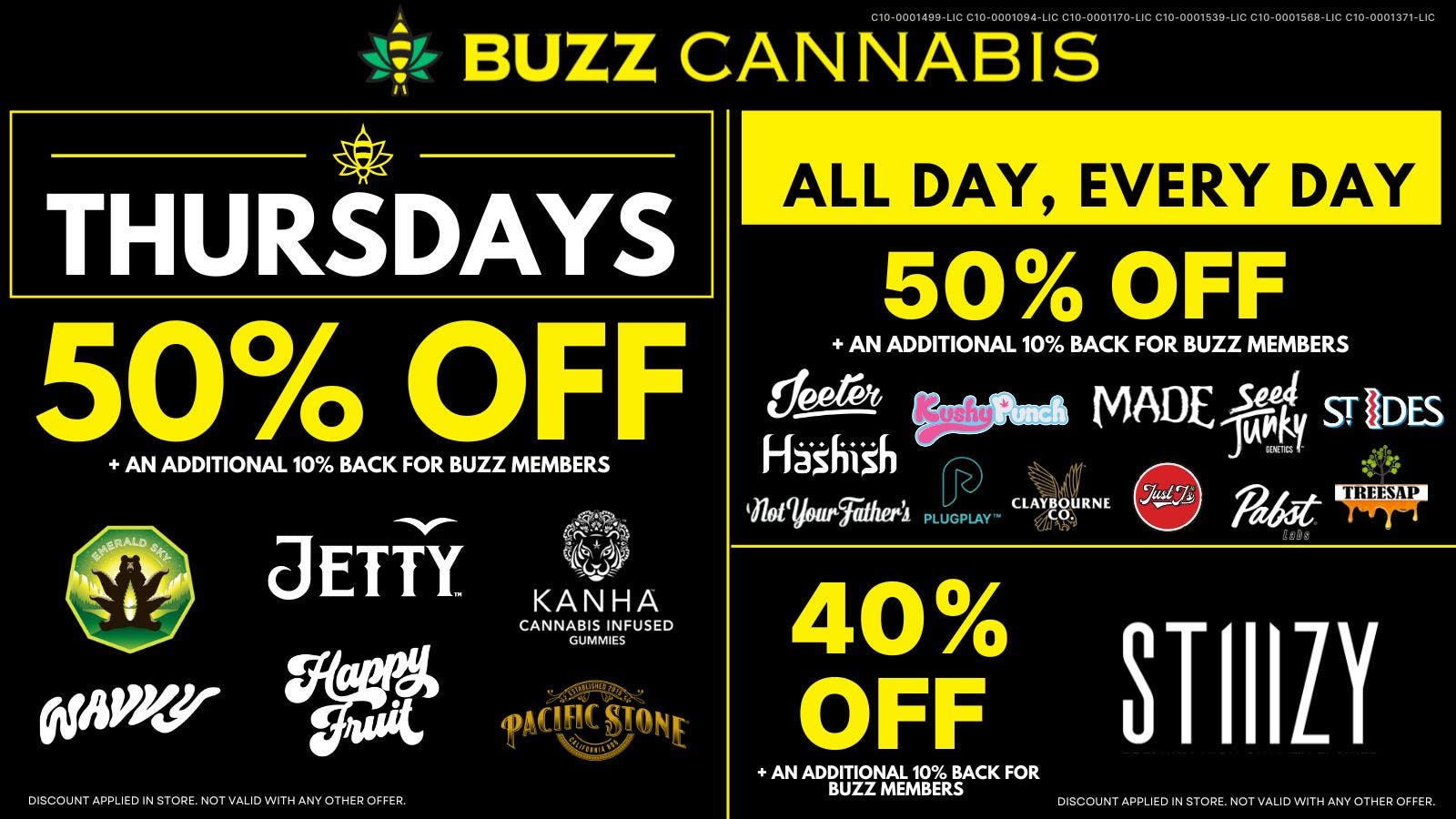 Buzz Cannabis - National City Thursday Deals at BUZZ