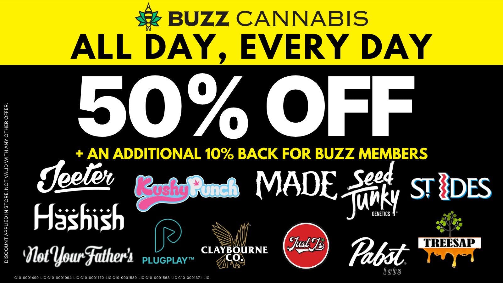 Buzz Cannabis - Mission Valley 50% OFF Deals at BUZZ