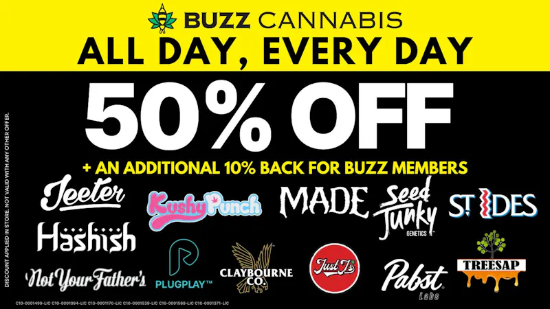 Buzz Cannabis - National City 50% OFF Deals at BUZZ