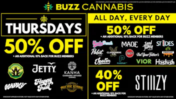 Buzz Cannabis - Santee Thursday Deals at BUZZ