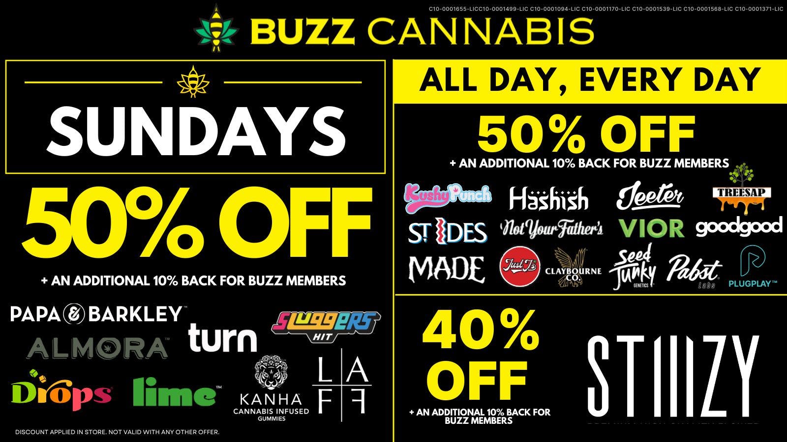 Buzz Cannabis - National City Sunday Deals at BUZZ