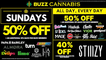 Buzz Cannabis - Mission Valley Sunday Deals at BUZZ