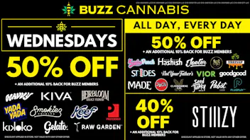 Buzz Cannabis - Mission Valley Wednesday Deals at BUZZ