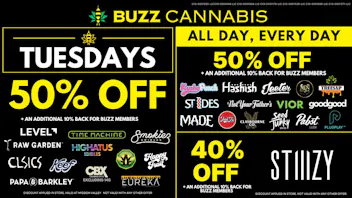 Buzz Cannabis - Santee Tuesday Deals at BUZZ